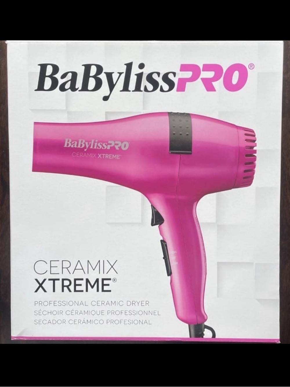 BaByliss PRO Ceramix Xtreme Hair Dryer Ceramic 2000 Watt Hot Pink NEW